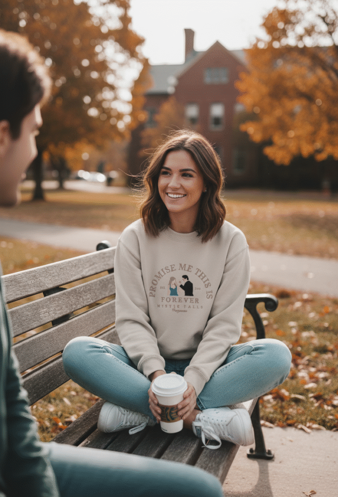 Sudaderas bordadas para fans - Damon Salvatore y Elena Gilbert